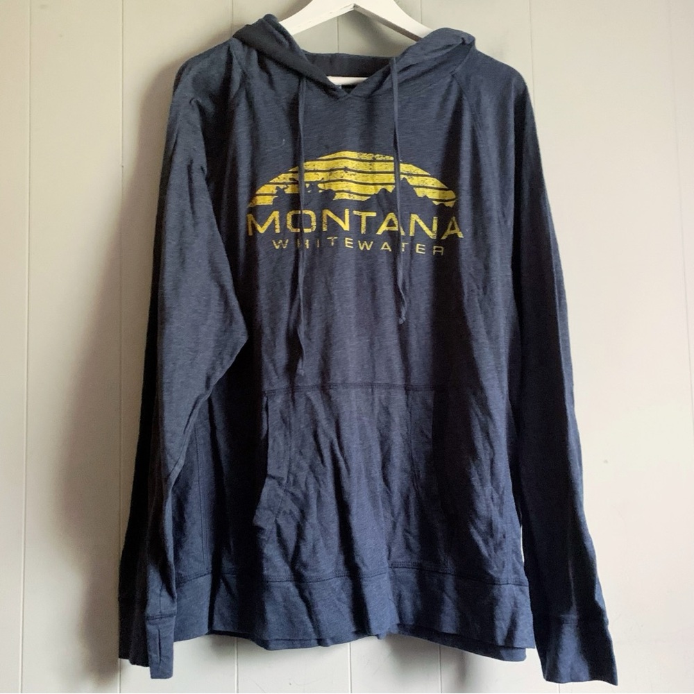 Ouray Montana Whitewater Tourist Heavy-Knit L/S Hooded Tee XL
